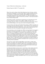 Presentation by Nicholas Nugent at the 11th OSCE South Caucasus Media Conference on Public Service Broadcasting