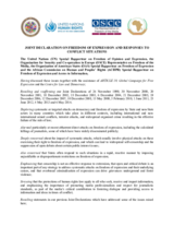 Joint Declaration on Freedom of Expression and Responses to Conflict Situations