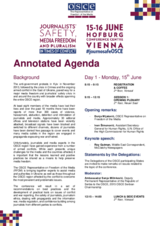 Annotated agenda