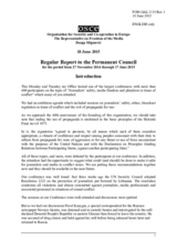 Report by the OSCE Representative on Freedom of the Media, Ms. Dunja Mijatović