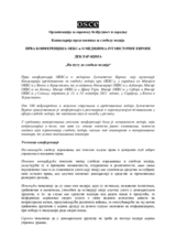 Прва конференција ОЕБС-а о медијима Jугоисточне Европе
