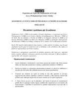 Deklaratë: përcaktimi i politikave për të ardhmen 