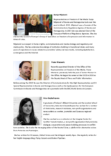 Biographies of speakers