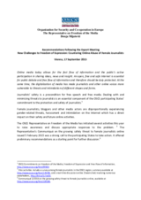 Recommendations on Countering Online Abuse of Female Journalists 