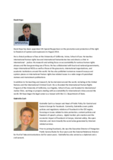 Biographies of speakers