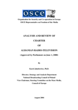 Analysis and review of charter of Albanian radio-television