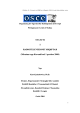 Analysis and review of charter of Albanian radio-television (sq)