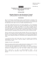 Report by the OSCE Representative on Freedom of the Media, Ms. Dunja Mijatović