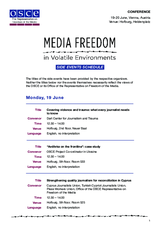 Schedule of side events